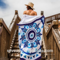 Venta caliente 100% algodón Australia diseño Mandala Ronda toallas de playa BT-328 Fábrica de China